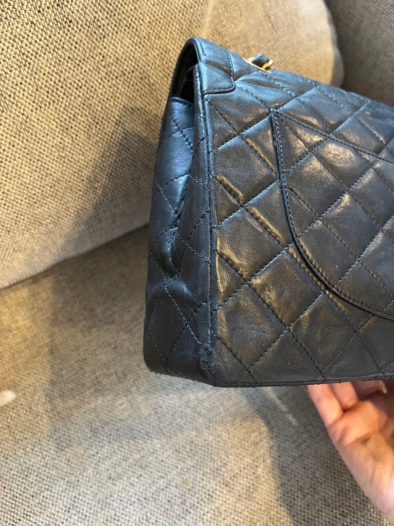 正規品　CHANEL パリ限定　Wフラップ　チェーンショルダー　マトラッセ