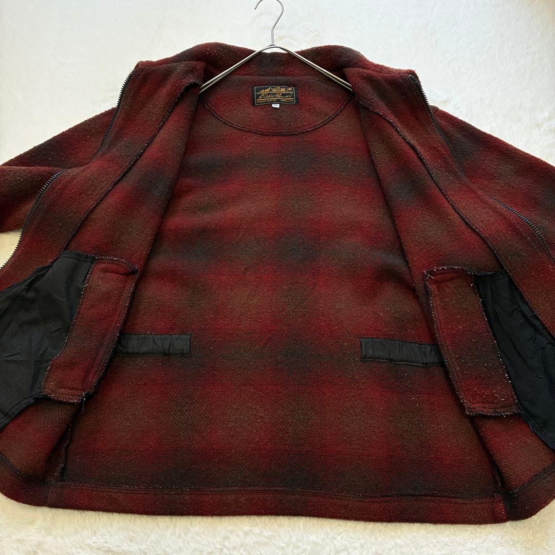 ジャケット・アウター 80s EDDIE BAUER OMBRE CHECK WOOL JACKET