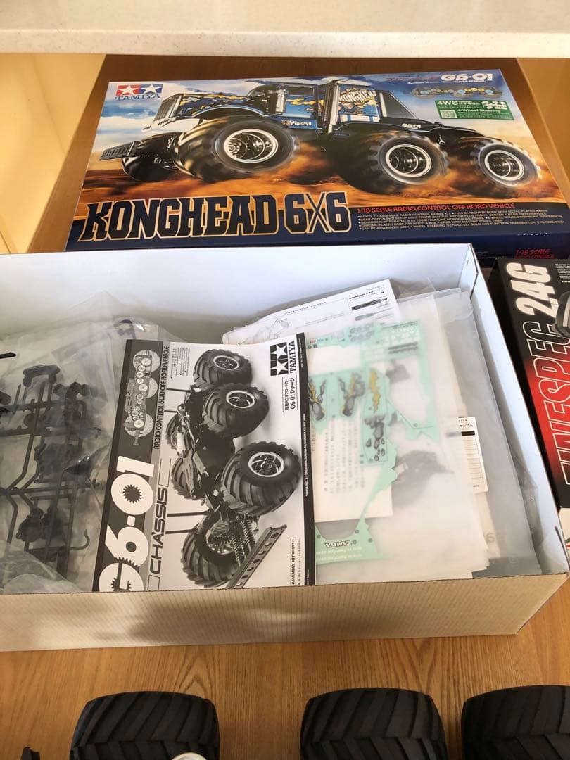 タミヤ コングヘッド 6×6 メカ有り 組立済み