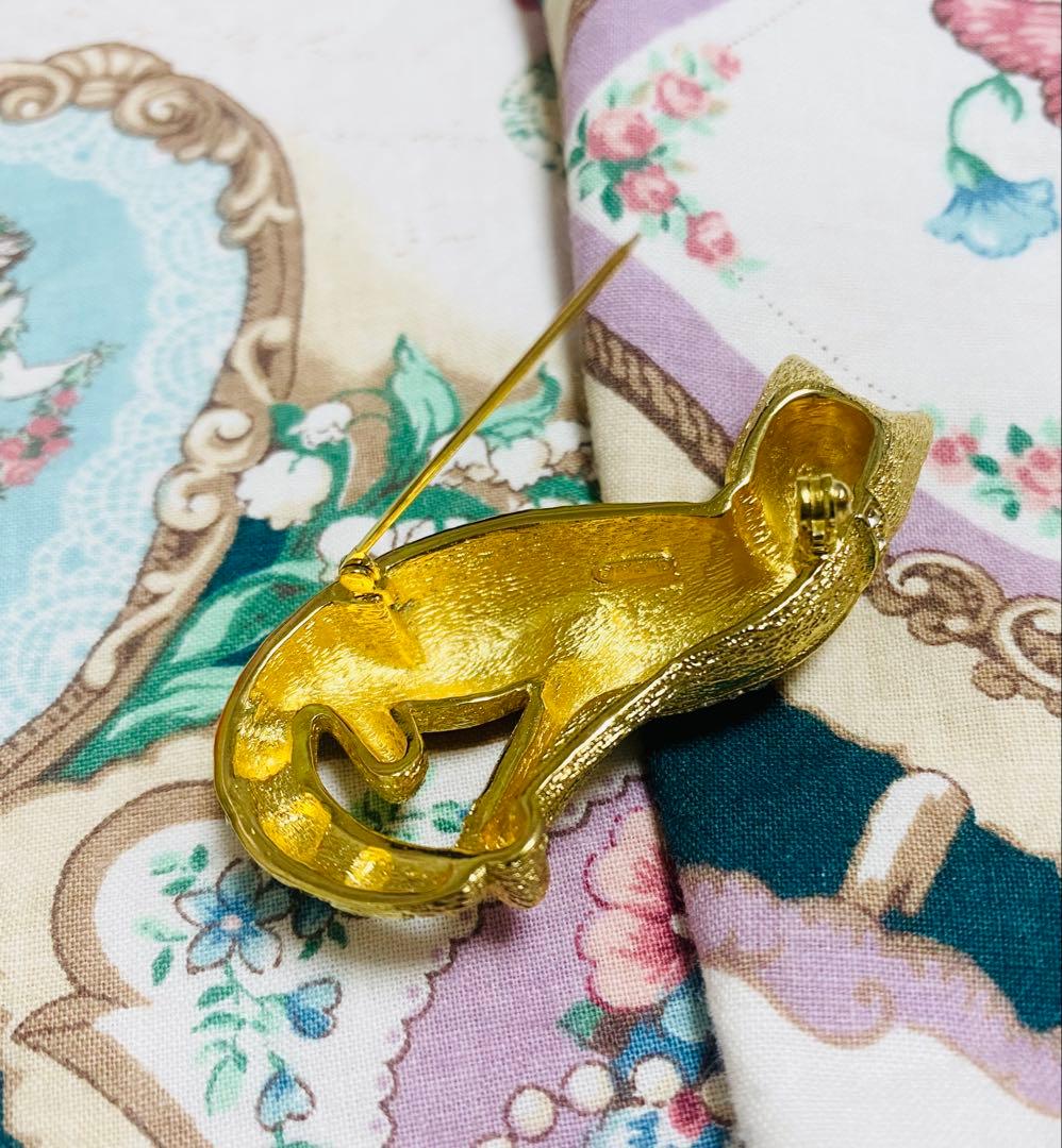 パ*8様 クリスチャン・ディオール　ブローチ　猫　アンティーク　ヴィンテージ　激