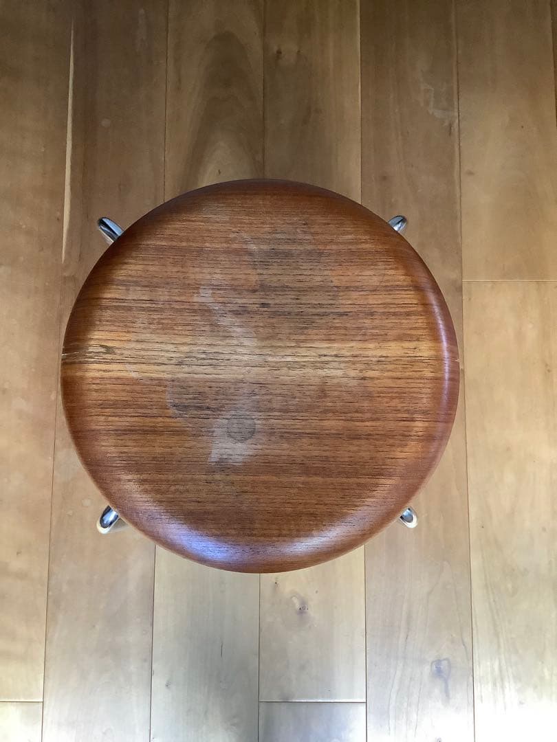 フリッツハンセン　ドットスツール　ヴィンテージ　チーク