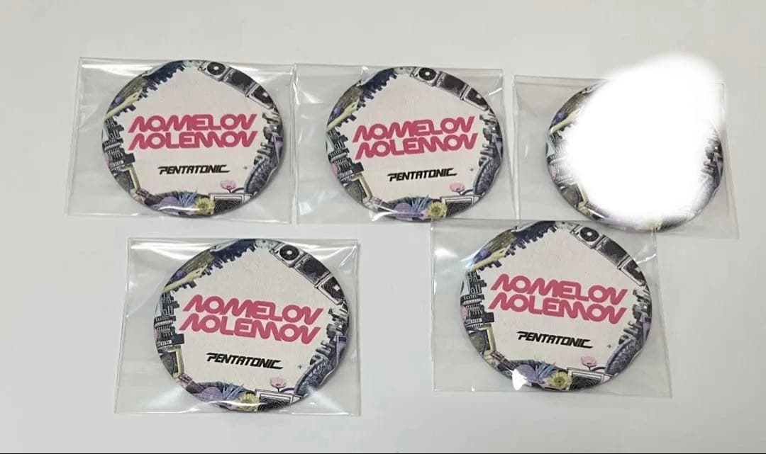 PENTATONIC 缶バッジ NOMELON NOLEMON ノーメロ 5枚
