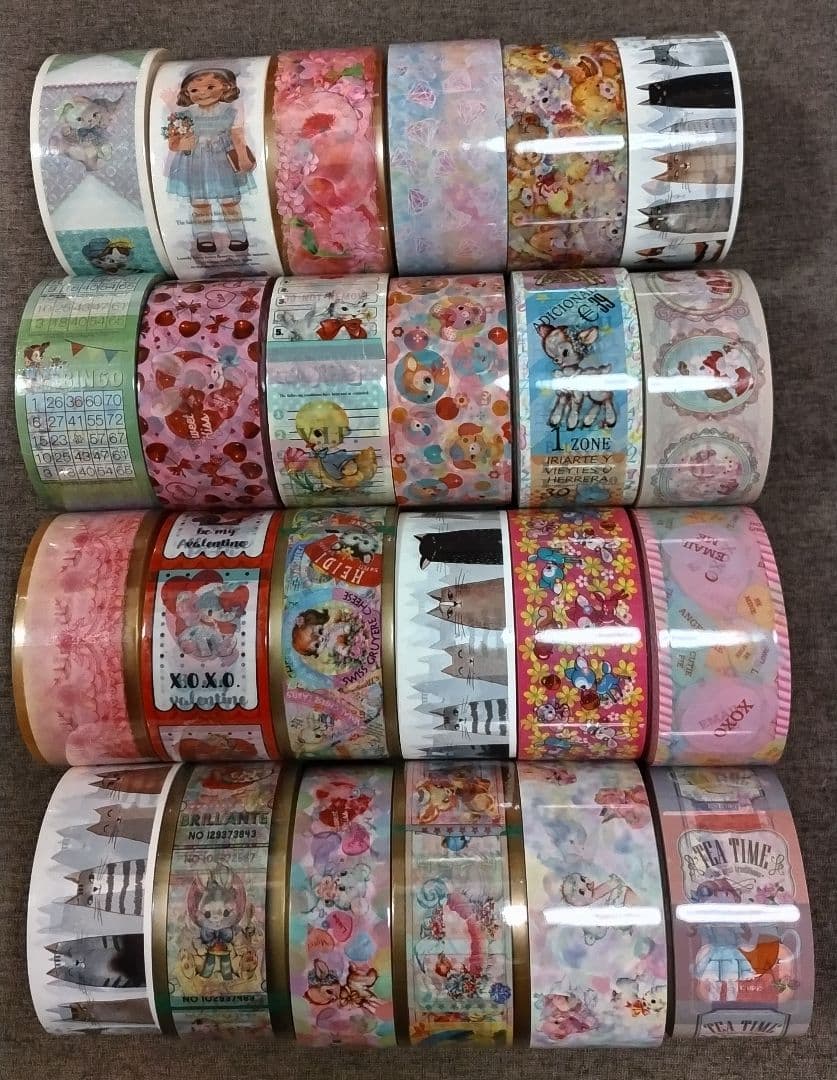 OPPテープ等 24本セット② (新品23本) レトロアニマル レトロガール