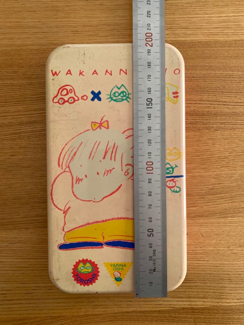 【激レア 昭和】サンリオ WAKANNAINO わかんないの 缶ペンケース