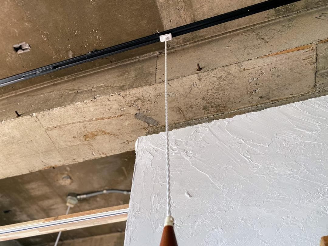 1960s デンマーク製 チーク ガラス ペンダントライト