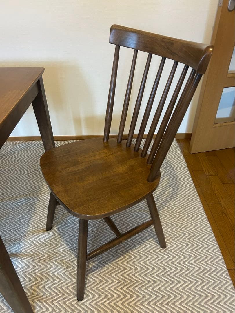 ミツヨシ（MITSUYOSHI）木製ダイニングテーブル＋チェア×2脚 セット