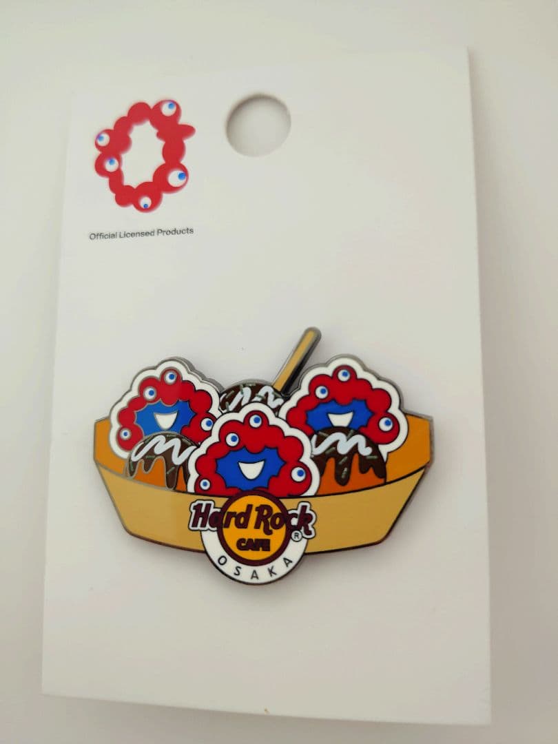 ハードロックカフェ　ミャクミャク　たこ焼きピンバッチ
