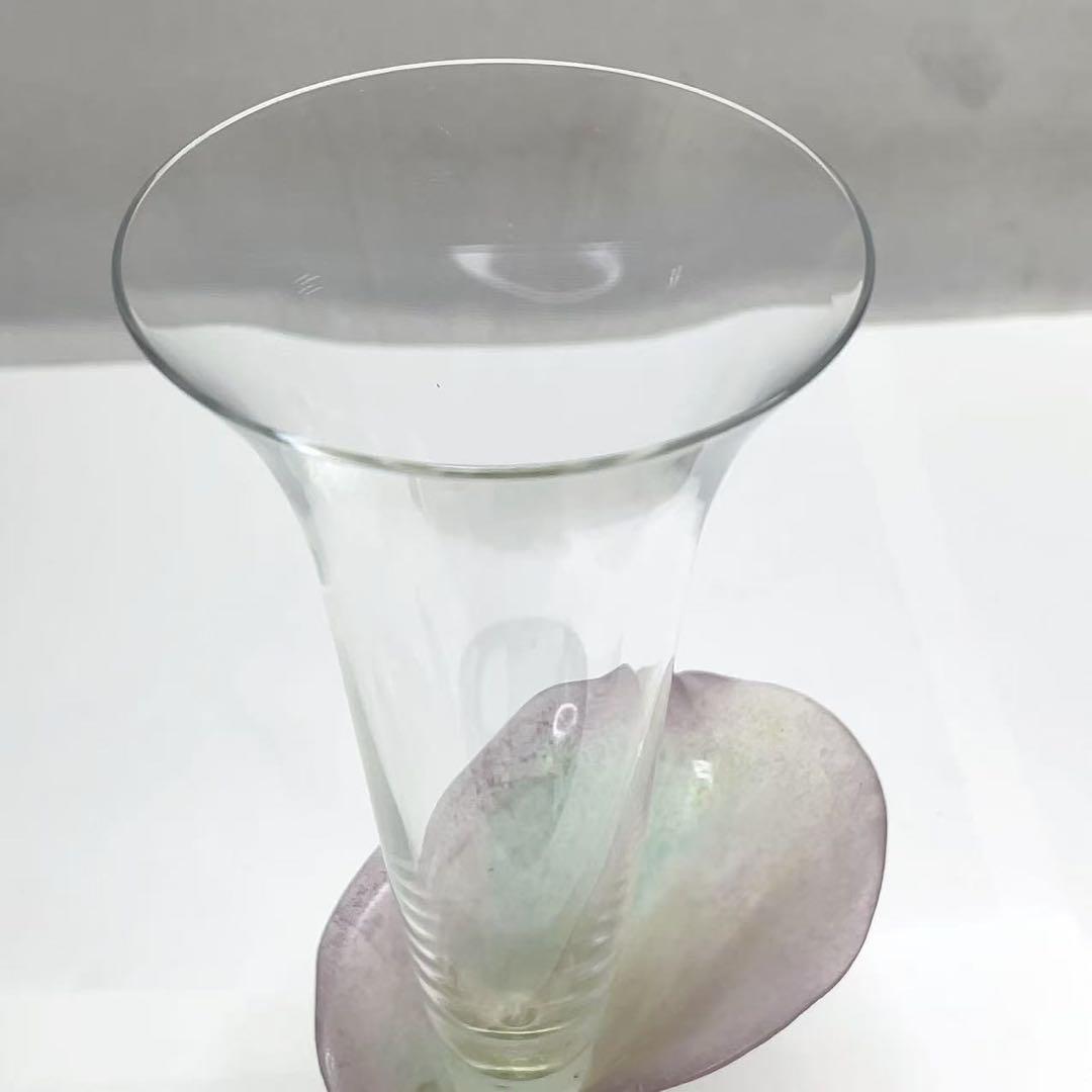 Daum France ドームフランス クリスタル ガラス　フラワー 花瓶