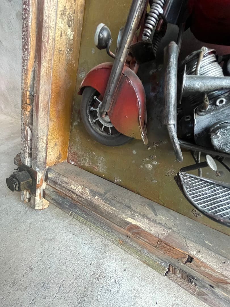 ビンテージ　ハーレー　ブリキ製　壁掛