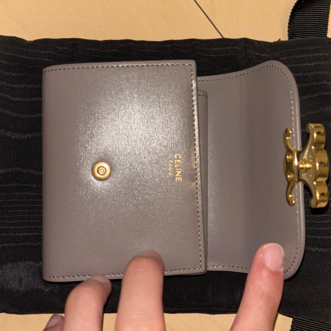 CELINE セリーヌ トリオンフ コンパクトウォレット 新品