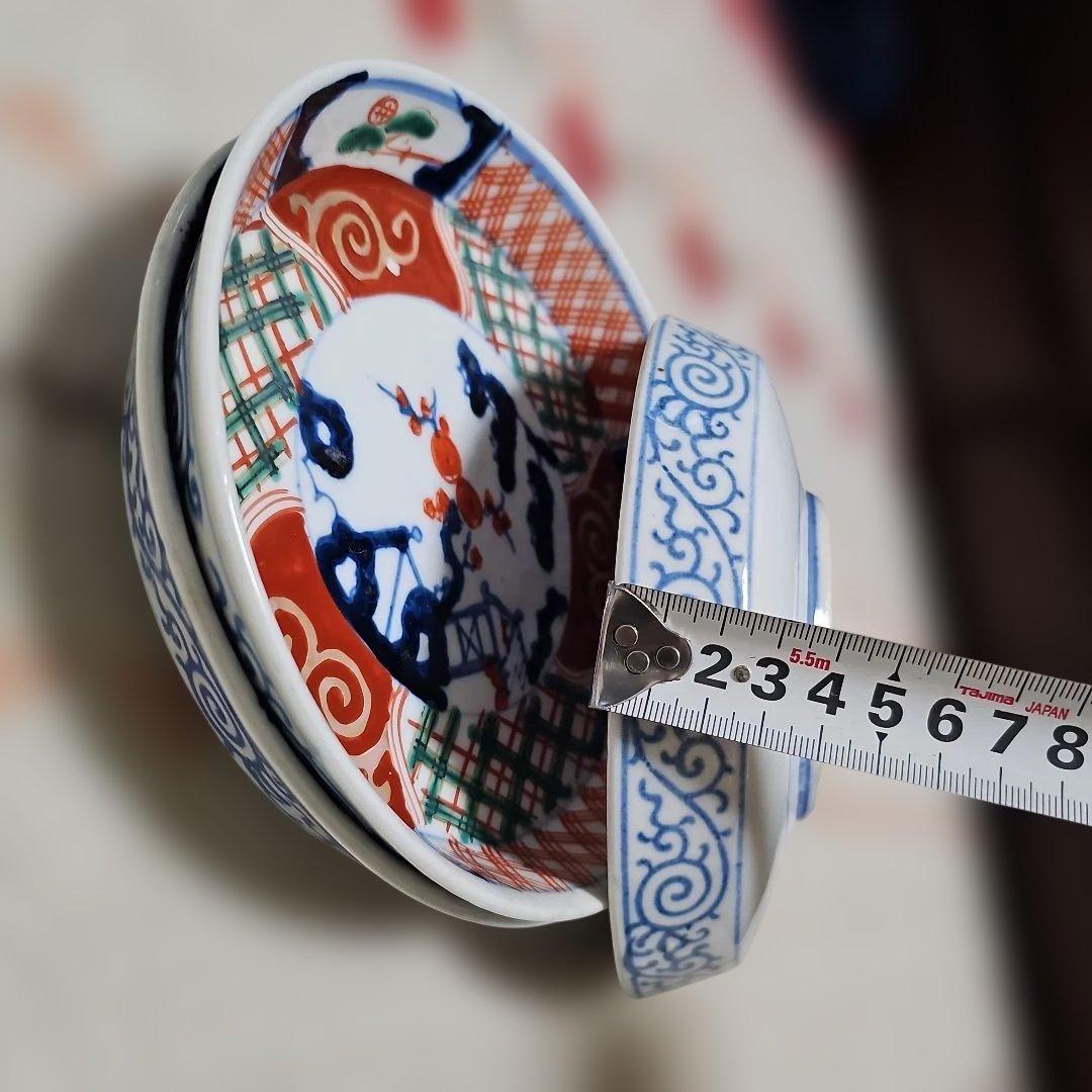 古伊万里　赤絵　なます皿　3枚