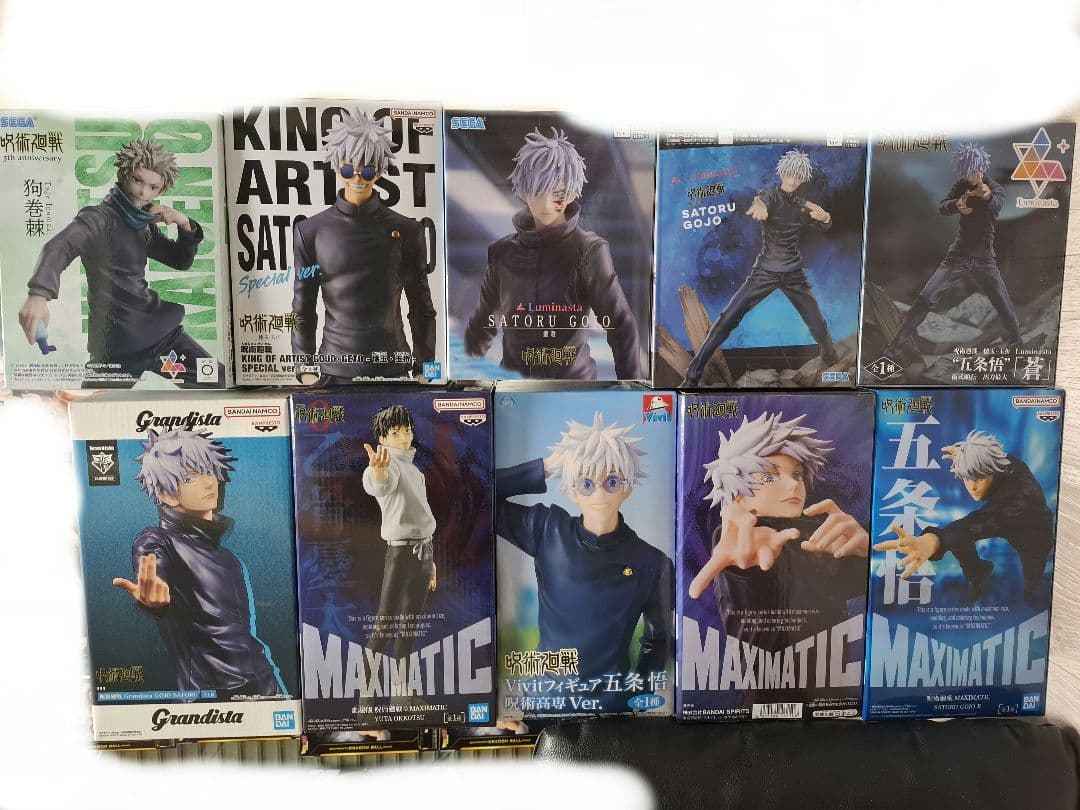 多*K様 プライズ品　呪術廻戦　五条悟　狗巻棘　乙骨憂太フィギュア10点セット