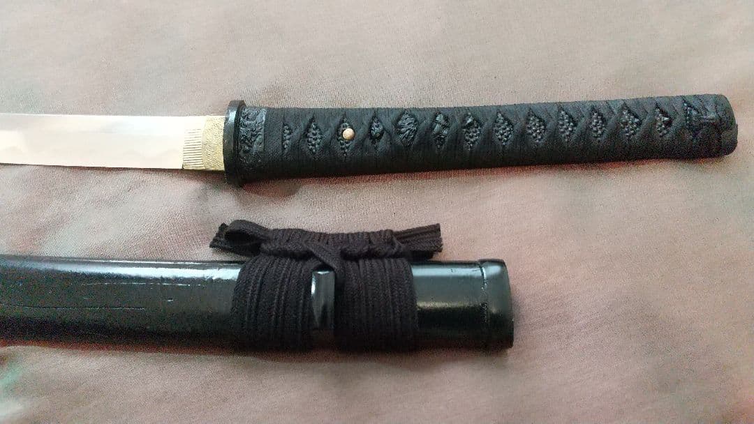 【鐺・責金】模造刀 小太刀 長脇差 模擬刀 軽量アルミ刀身 拵え 鍔 刀