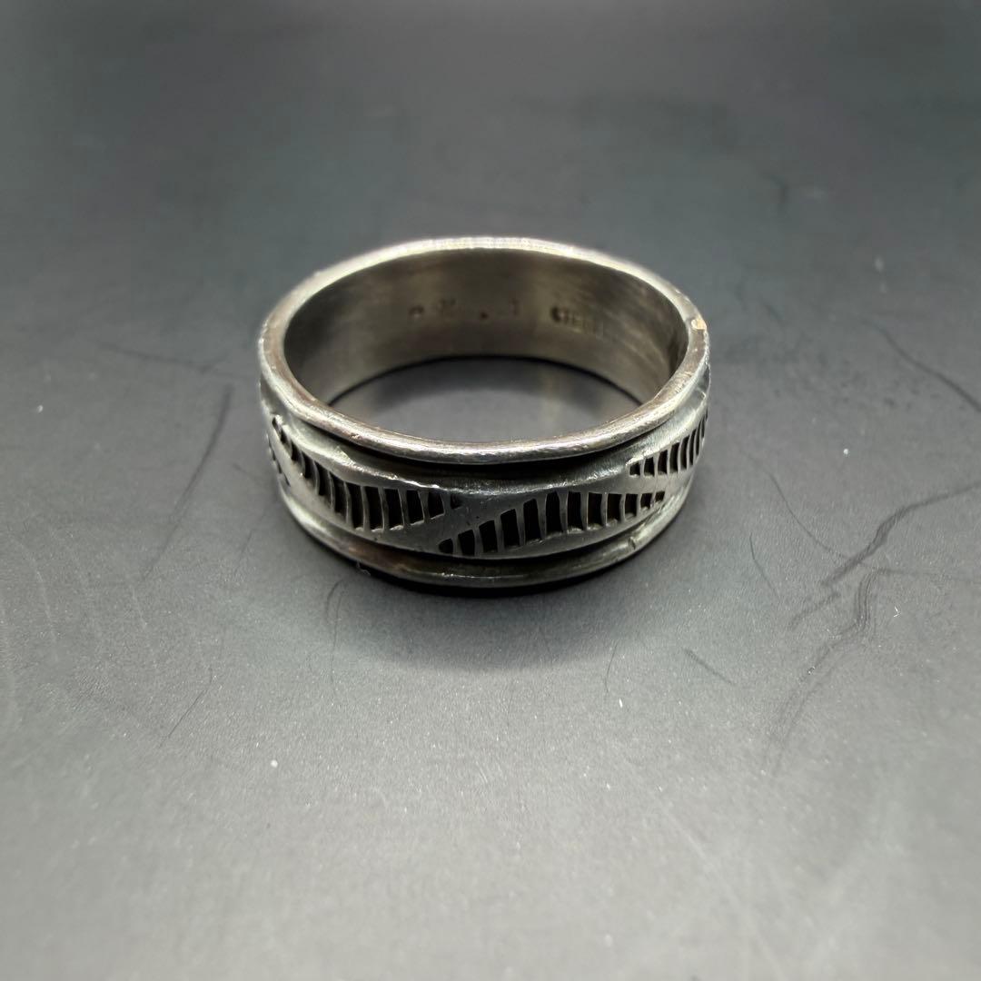 【NAVAJO】Bruce Morgan シルバーリング 18号