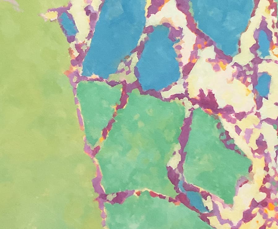 絵画 879 油絵/抽象画風/ひび割れ/F20号