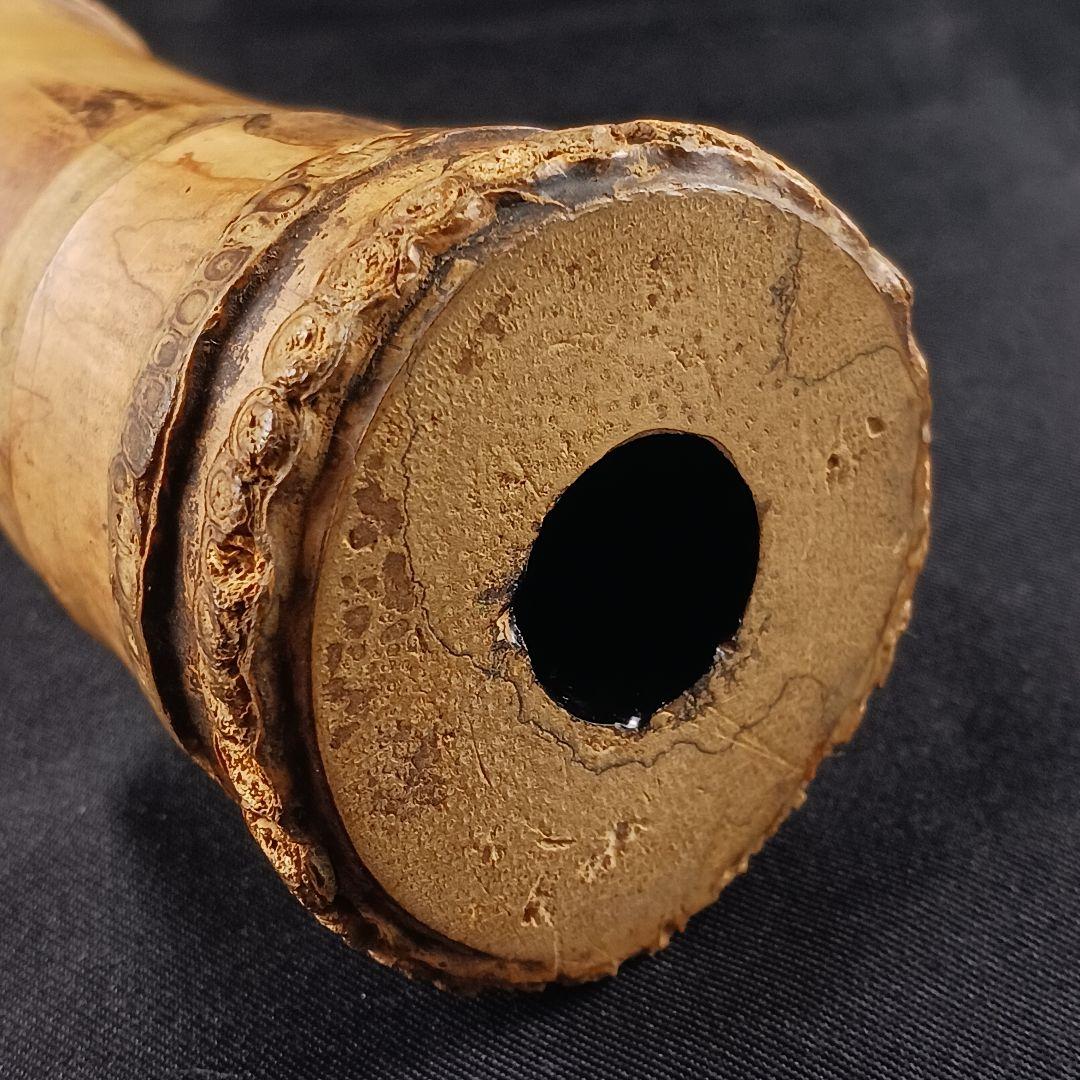 Y3110-3 琴古流 尺八 銀三線 全長54㎝ 古竹製