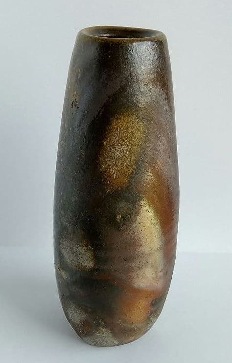 備前焼　茶道具　作家 中居靖　花器　三方花入れ