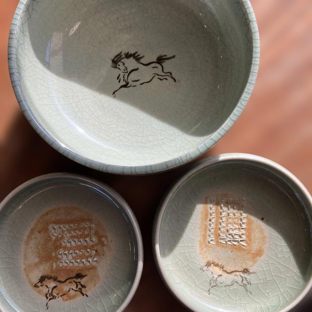 アンティーク馬刺し３点セット 今年の干支馬　縁起担ぎにぜひ