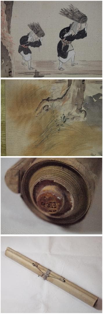 日本江戸時代肉筆掛け軸　美女希少※激安骨董品 X786C16-5