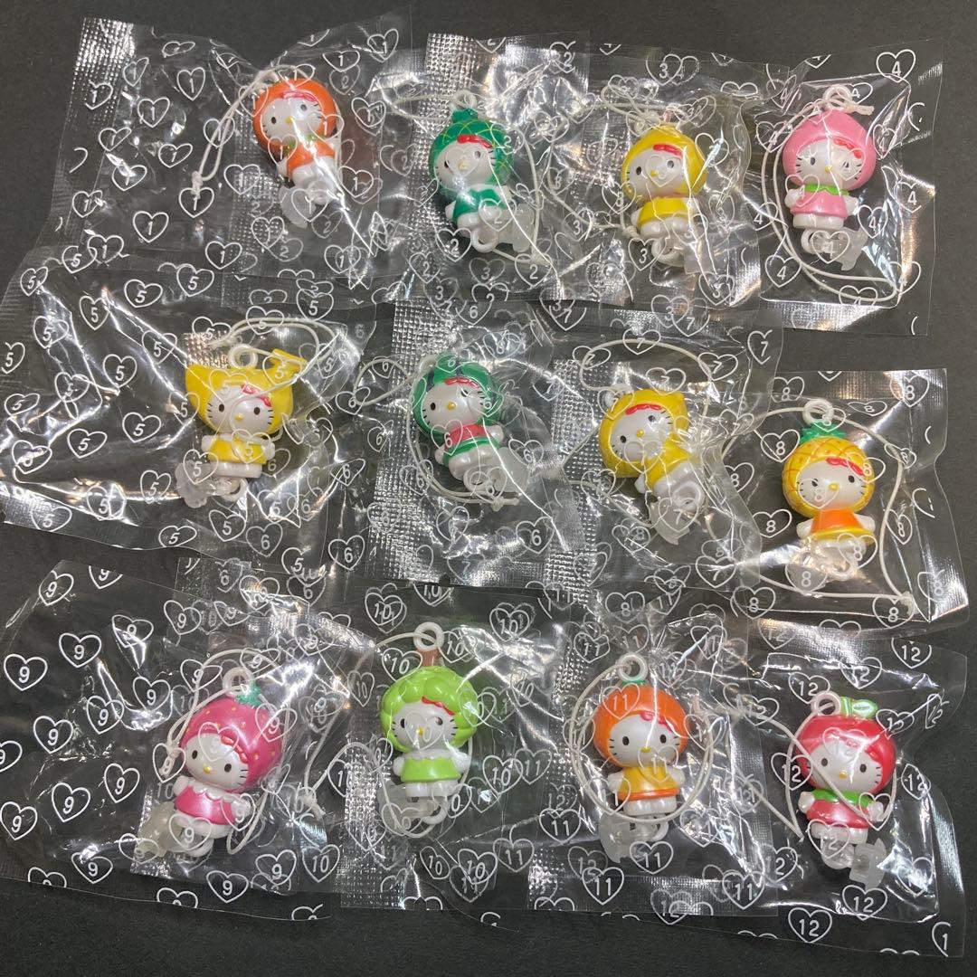 【超希少】フルーツキティ プチマスコット レトロ ストラップ【全12種揃い】
