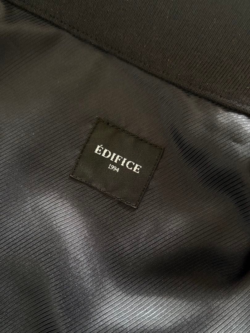 エディフィス/極美品 22AW ハリントンJKT シルバーボタン ブラック L