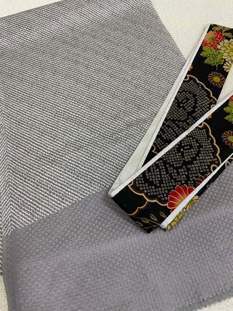 成人式　振袖フルセット　1112　正絹振袖　総絞り　黒　最終値下げ！