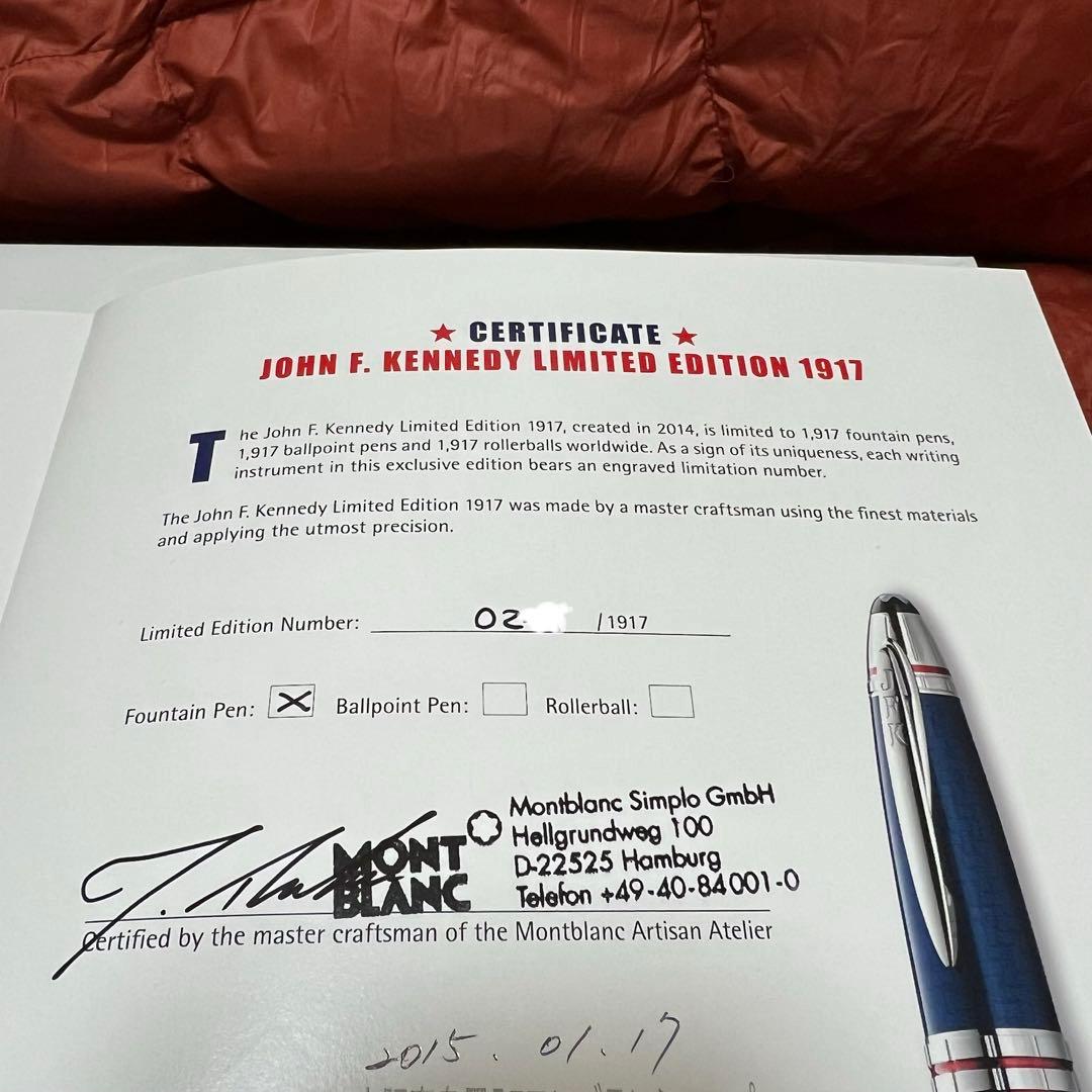 Montblanc JFK Special Edition 万年筆　ニブ M