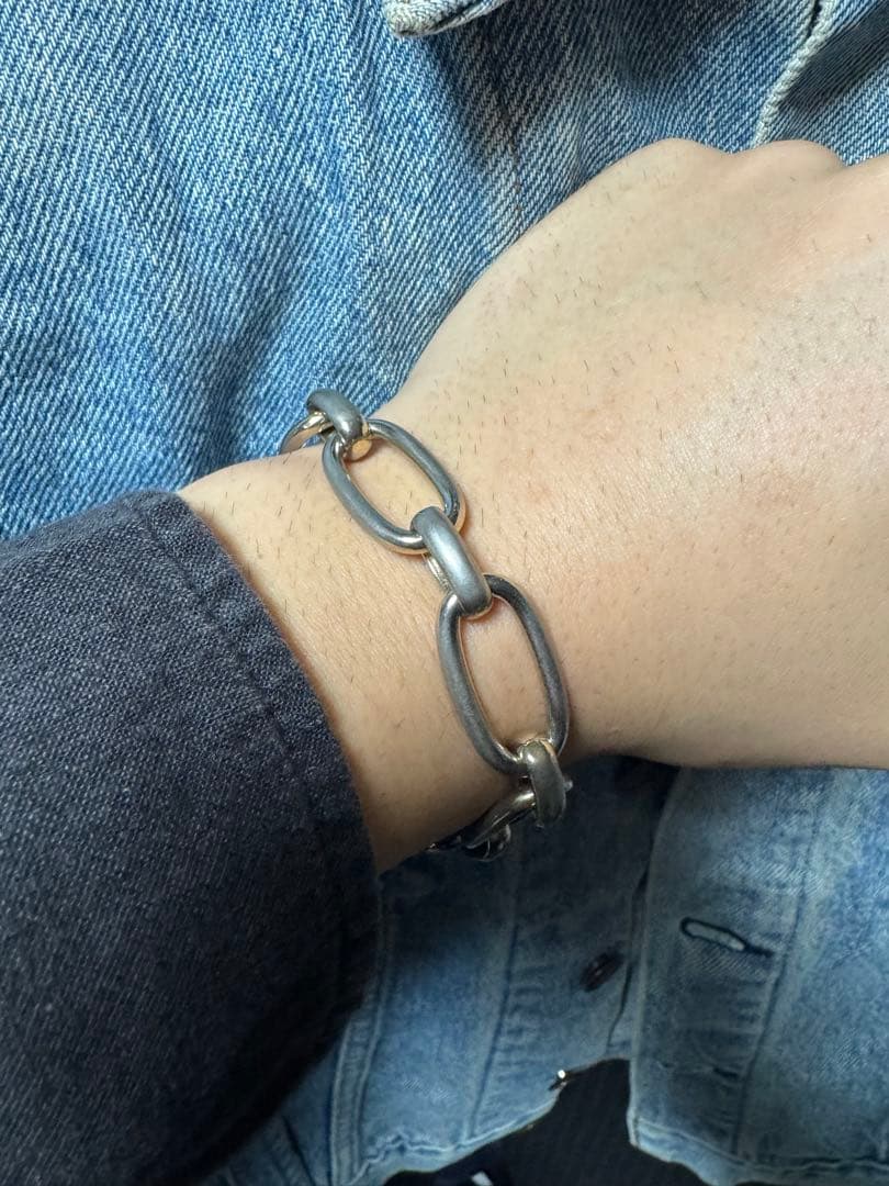 Vintage シルバー　ブレスレット　トグル　ブレスレット