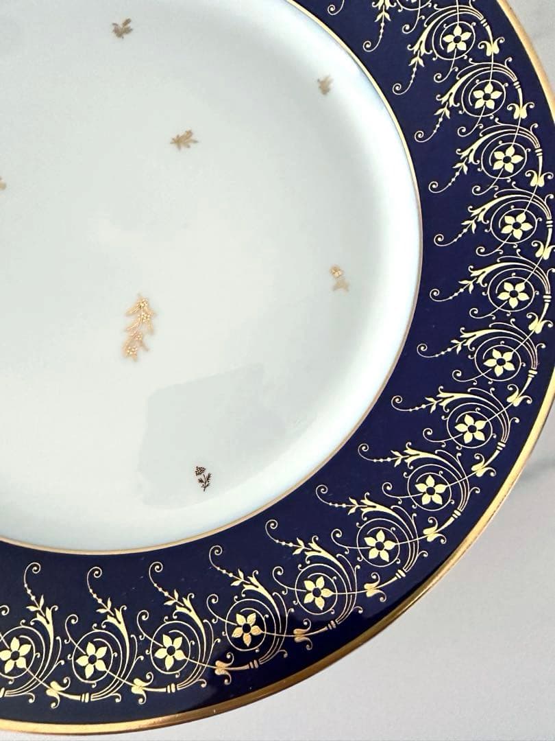 未使用　セーブル　SEVRES 箱付き　ファットブルー　ディナー皿　ヴィンテージ