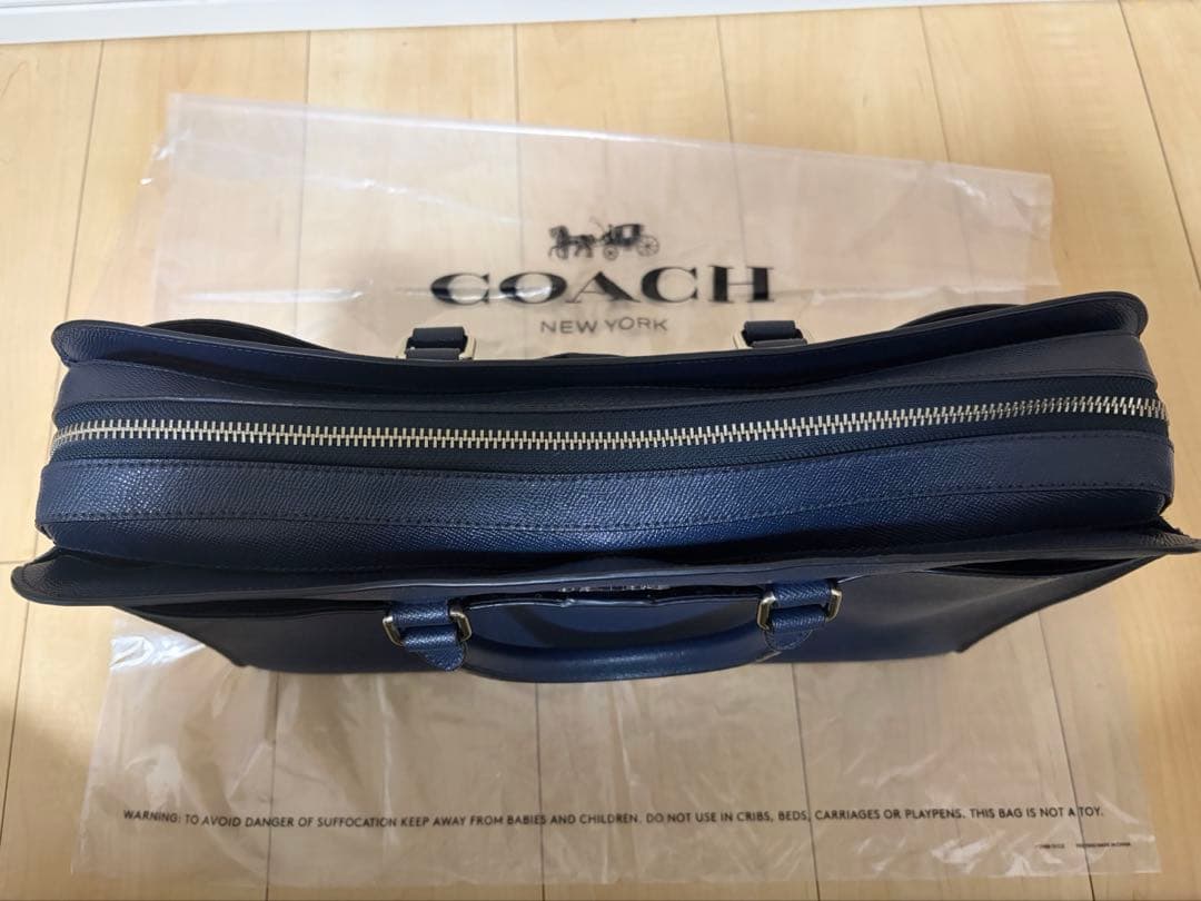 【1/12まで】COACH ネイビー ビジネスバッグ