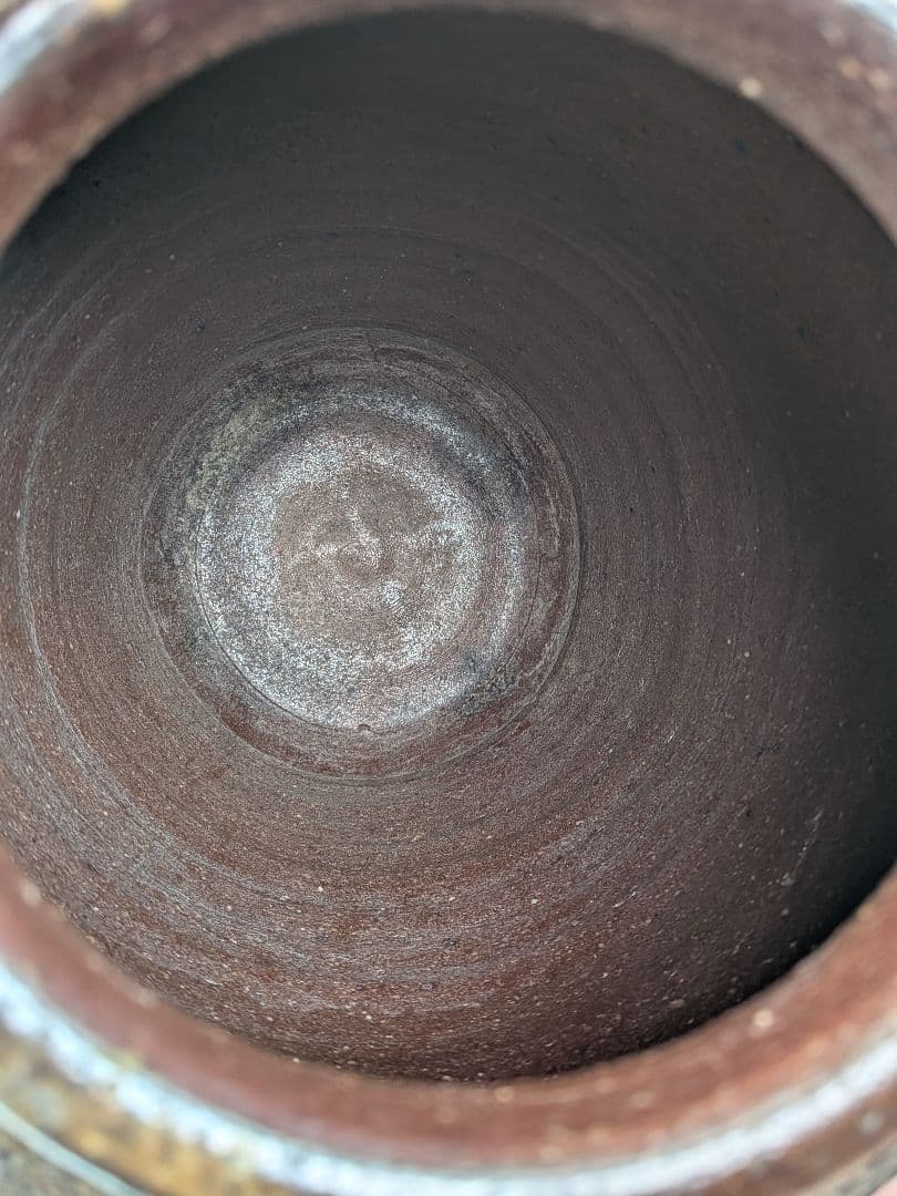 備前焼 三耳壺 三耳壷 花器 フラワーベース つぼ 花瓶 花生 花入 金彩