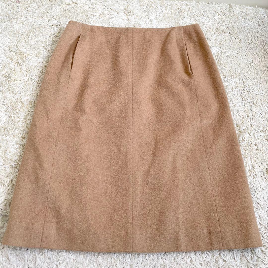 LOEWE ロエベ スカート タイト 膝丈 キャメル38サイズ