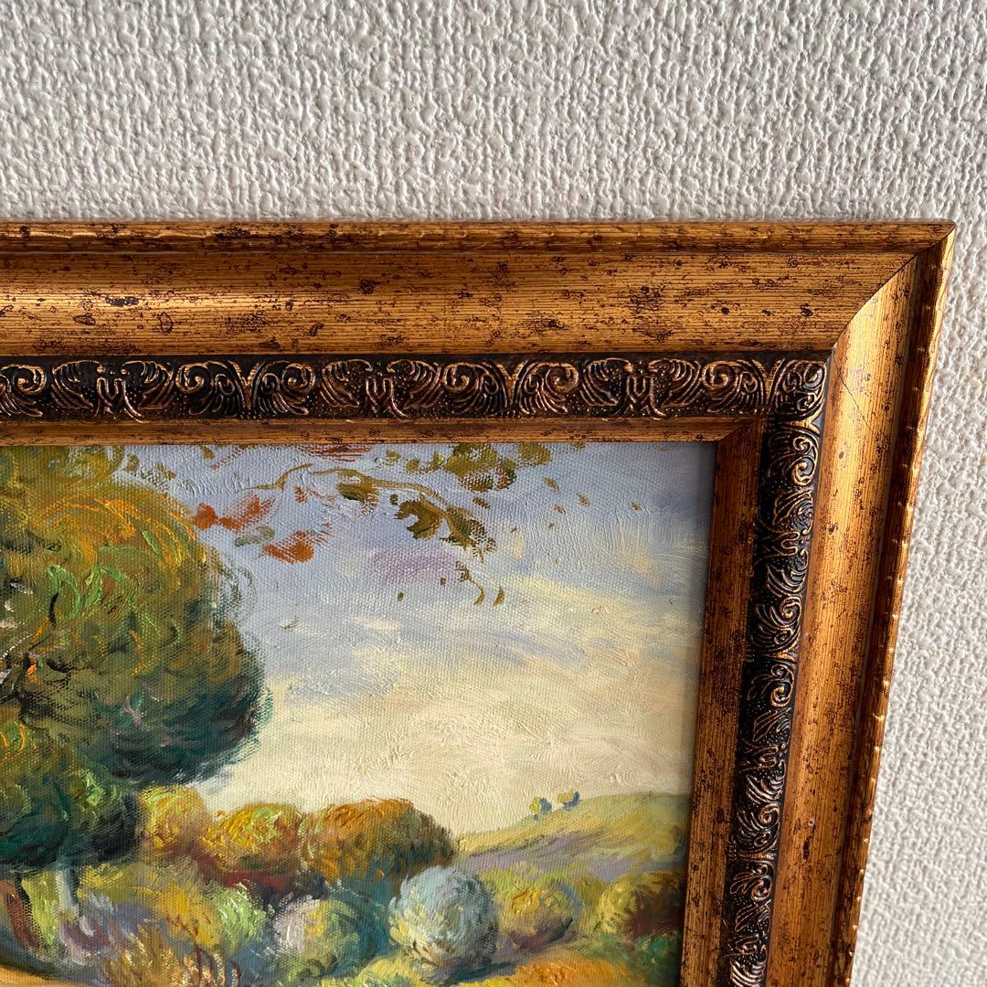 裸婦 ゴージャス ロココ調 ルノワール 大水浴図 複製画 豪華 金額装 画廊