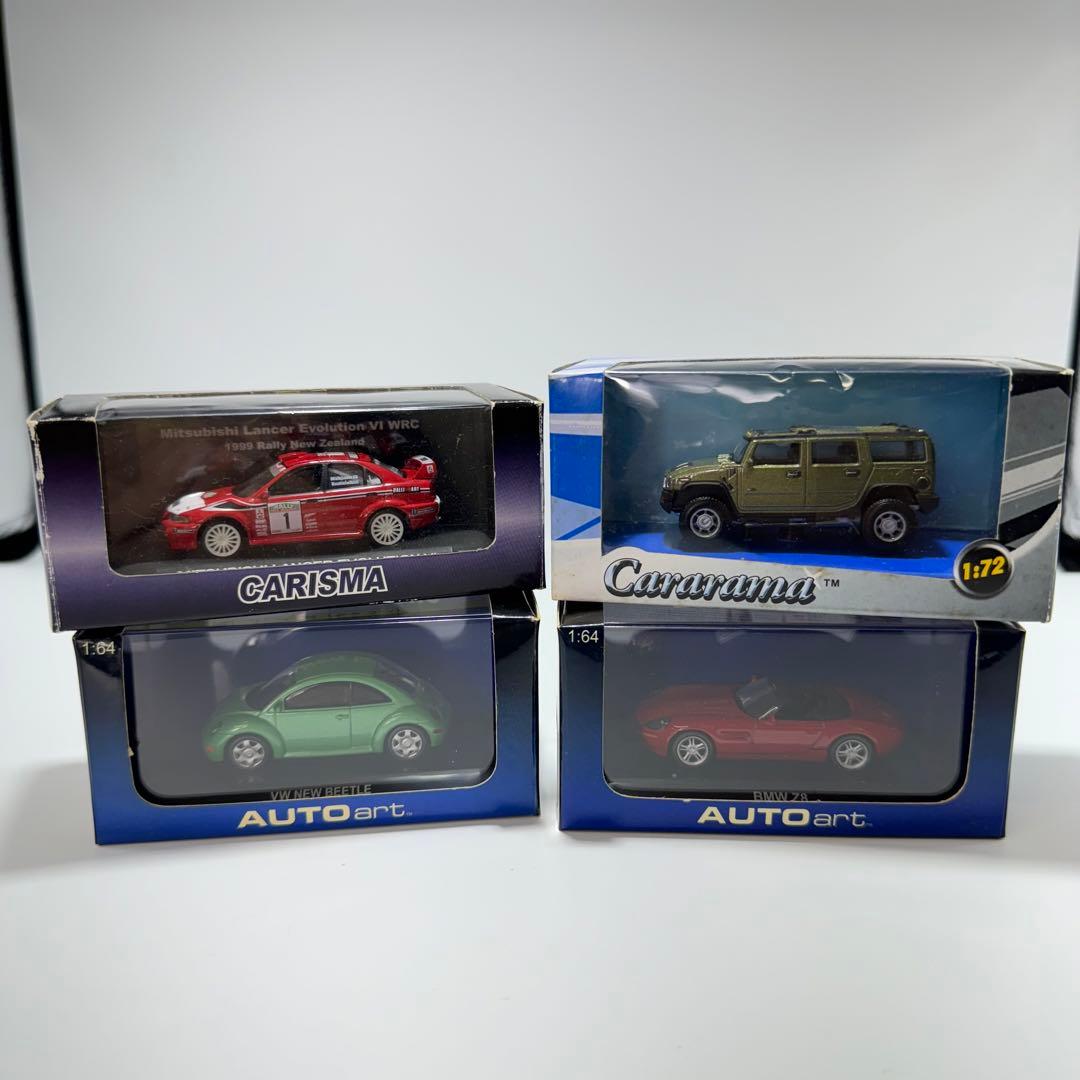 ミニカー　4台セット　BMW VW mitsubishi 1:64 1:72