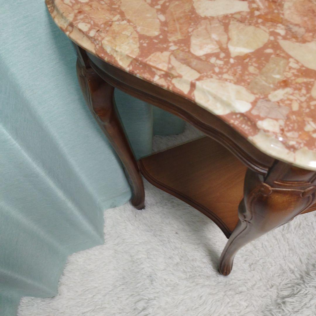レトロ　イタリア製 猫脚　大理石 コンソール クラシック サイドテーブル