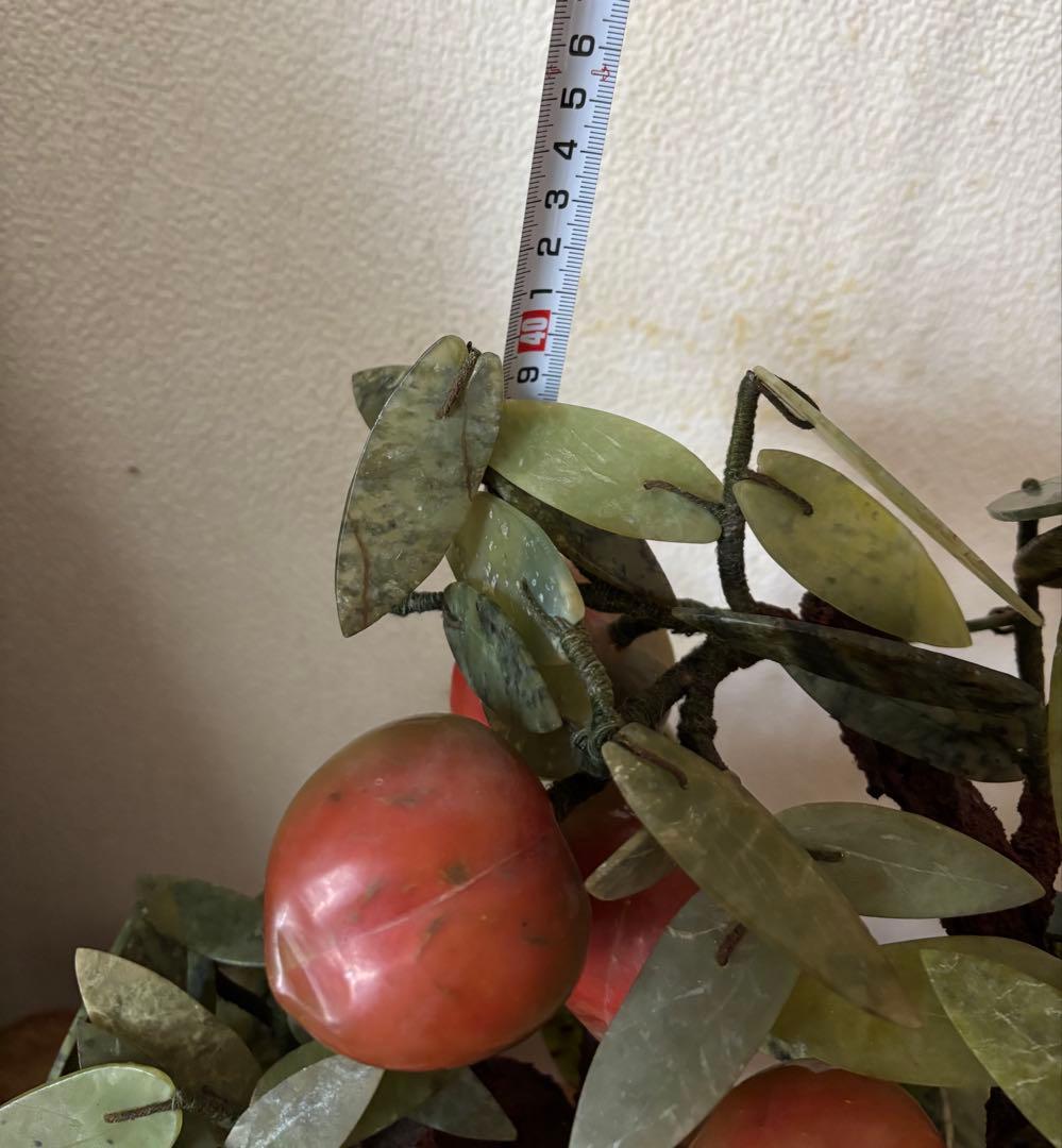 ☆大特価！☆天然石の果物の木の置物