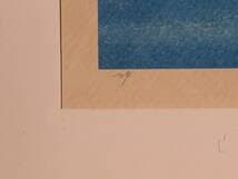 【真作】版画　アンリエット・ラモン　リトグラフ　エメラルドハーバー　X99