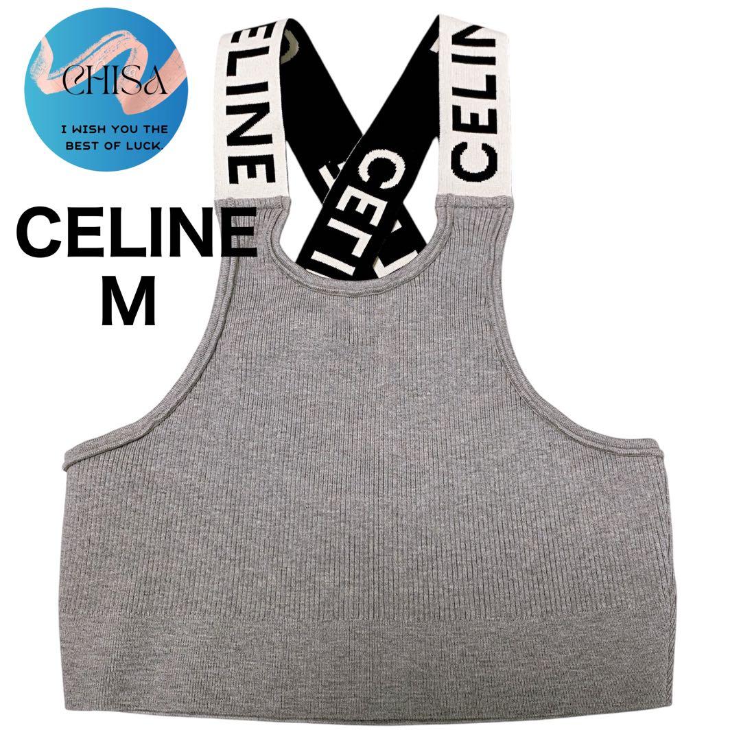 ✨極美品✨CELINE セリーヌ ロゴ ストラップ クロスバック タンクトップ