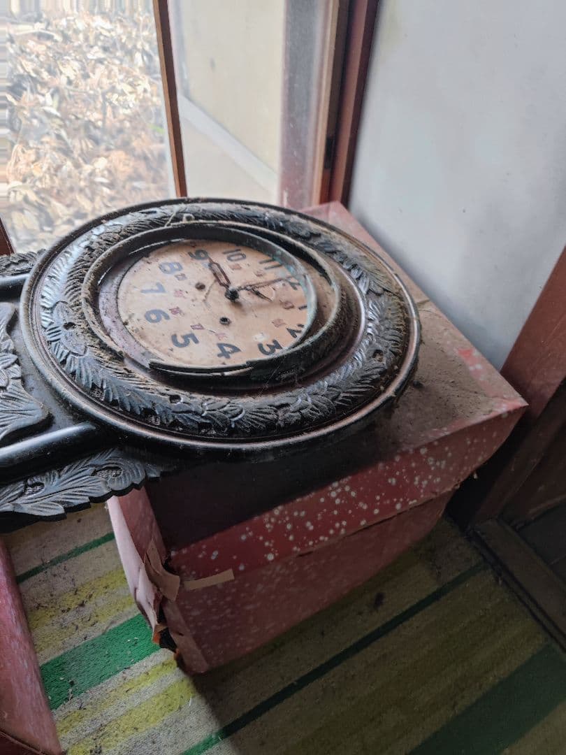 和製アンティーク　精工舎？　SEIKOSHA　掛け時計柱時計、古時計、振り子時計