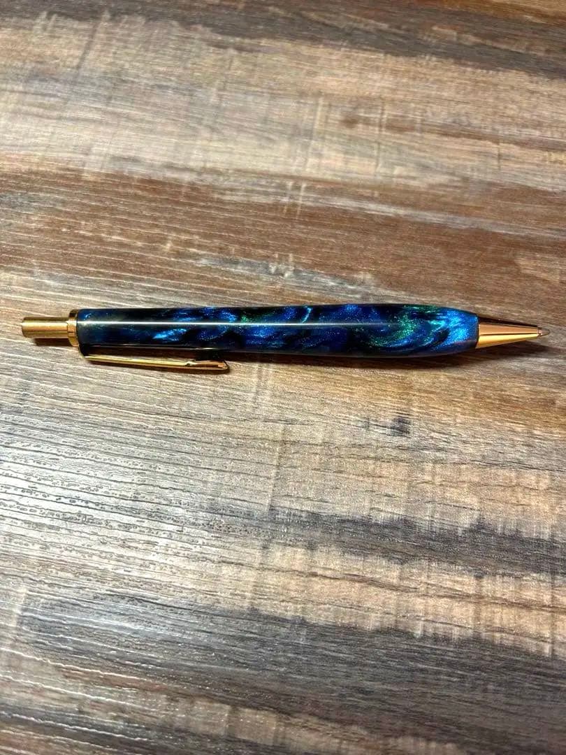 木軸工房 金木犀 レジンMP シャーペン シャープペンシル 一点物 限定