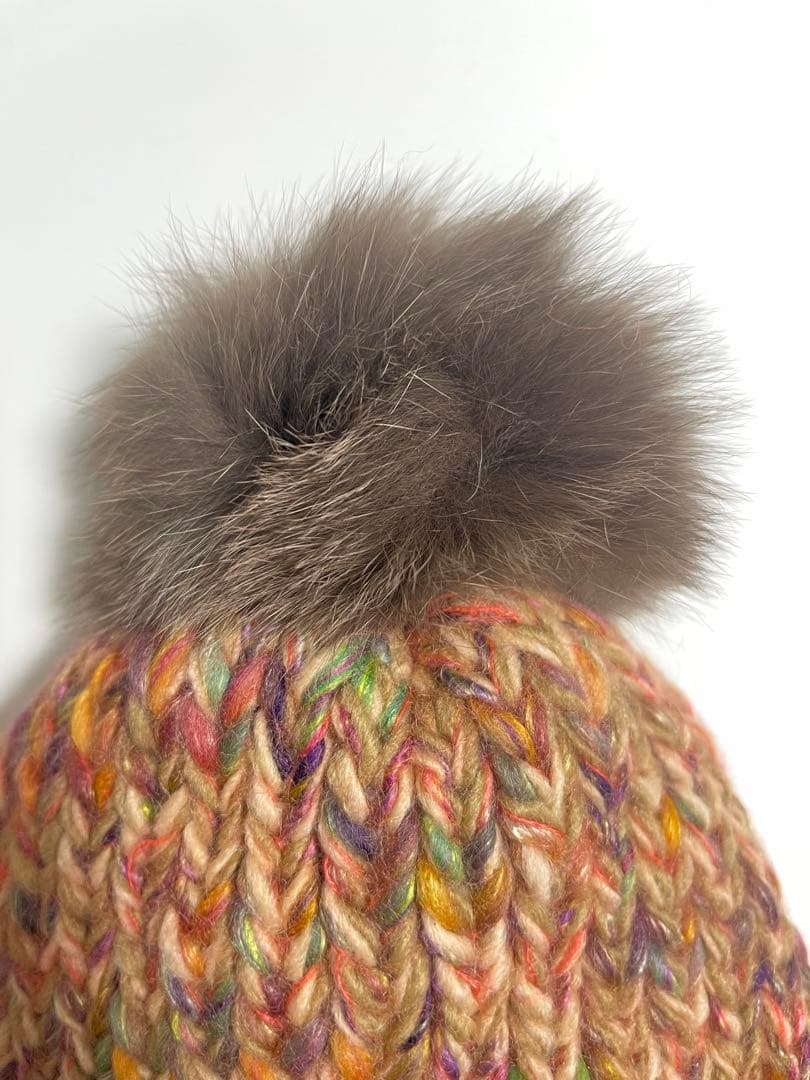 【新品タグ付き】CA4LA ニット帽　カシラ　ファー取り外し可能　リアルファー