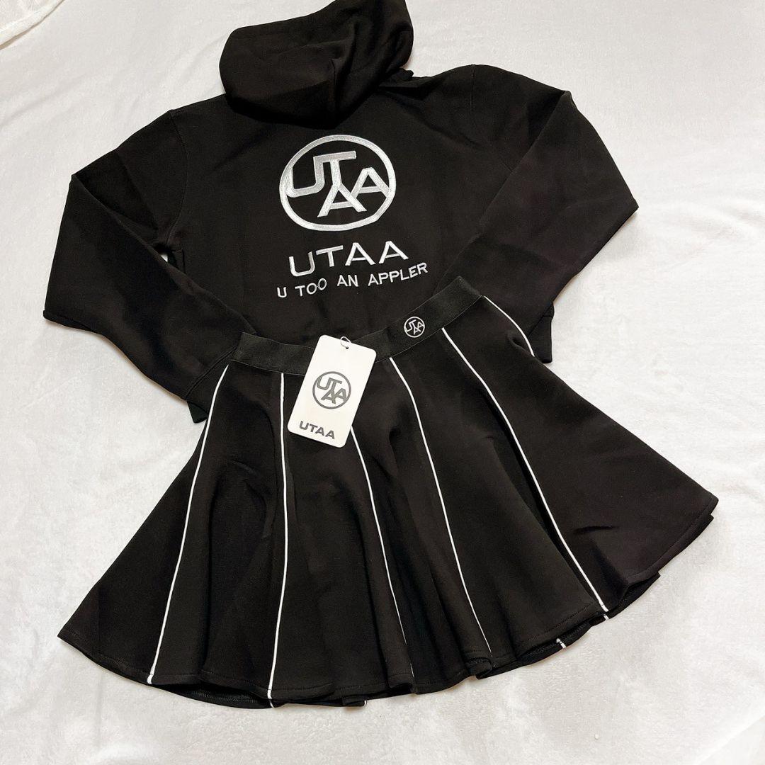新品　UTAA　ユタ　ゴルフ　トップス＆スカートセット　ブラック　M