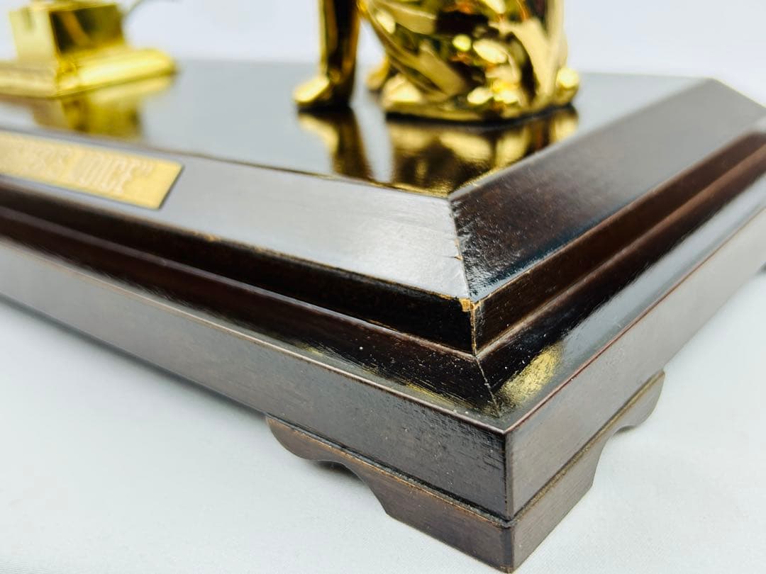 VICTOR ニッパー犬 ゴールド 蓄音機 創立50周年 置物　ガラスケース付き