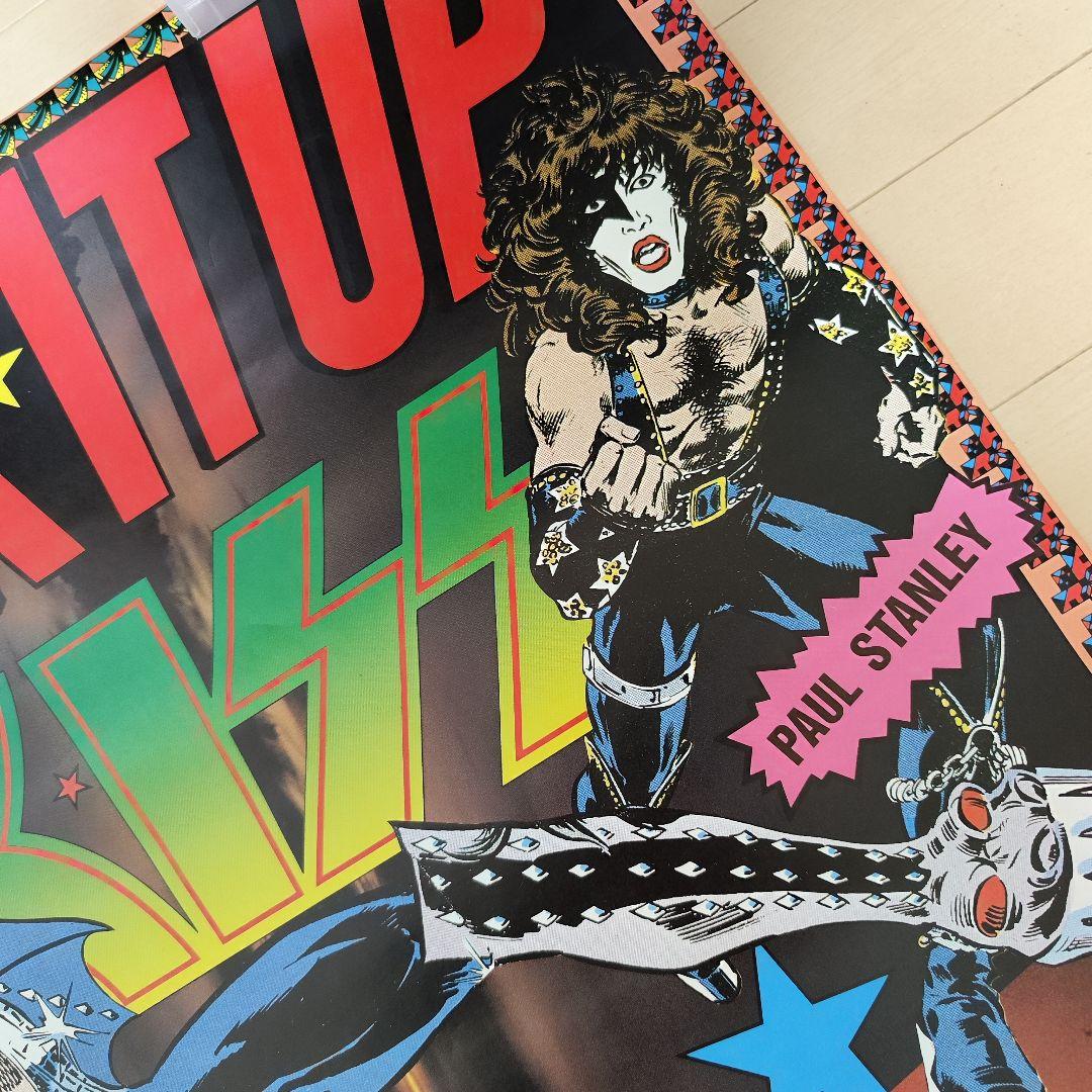 超レア♪　「地獄の回想」KISS LICK IT UP ポスター　当時物　非売品