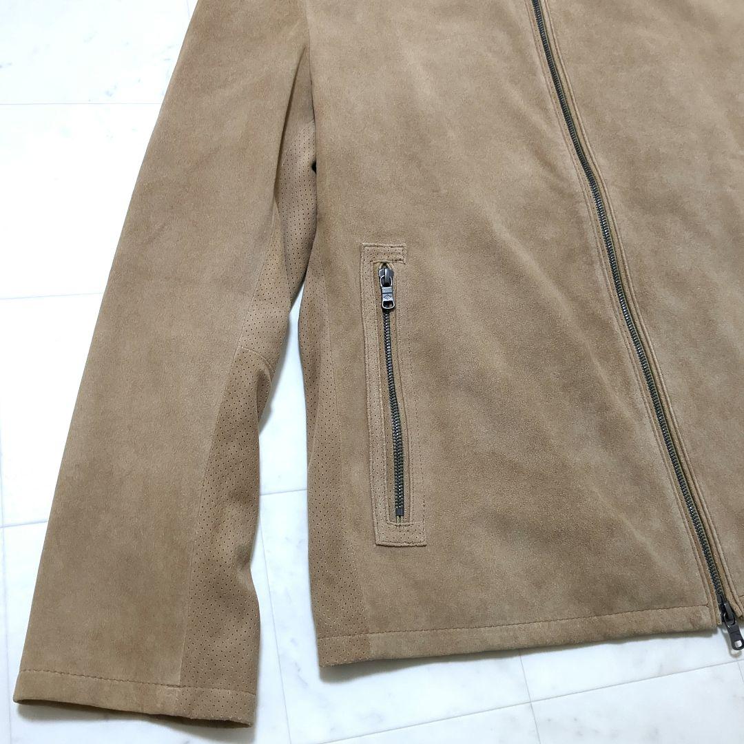 新品 2025SS JOSEPH ABBOUD ゴートスエードシングルライダース