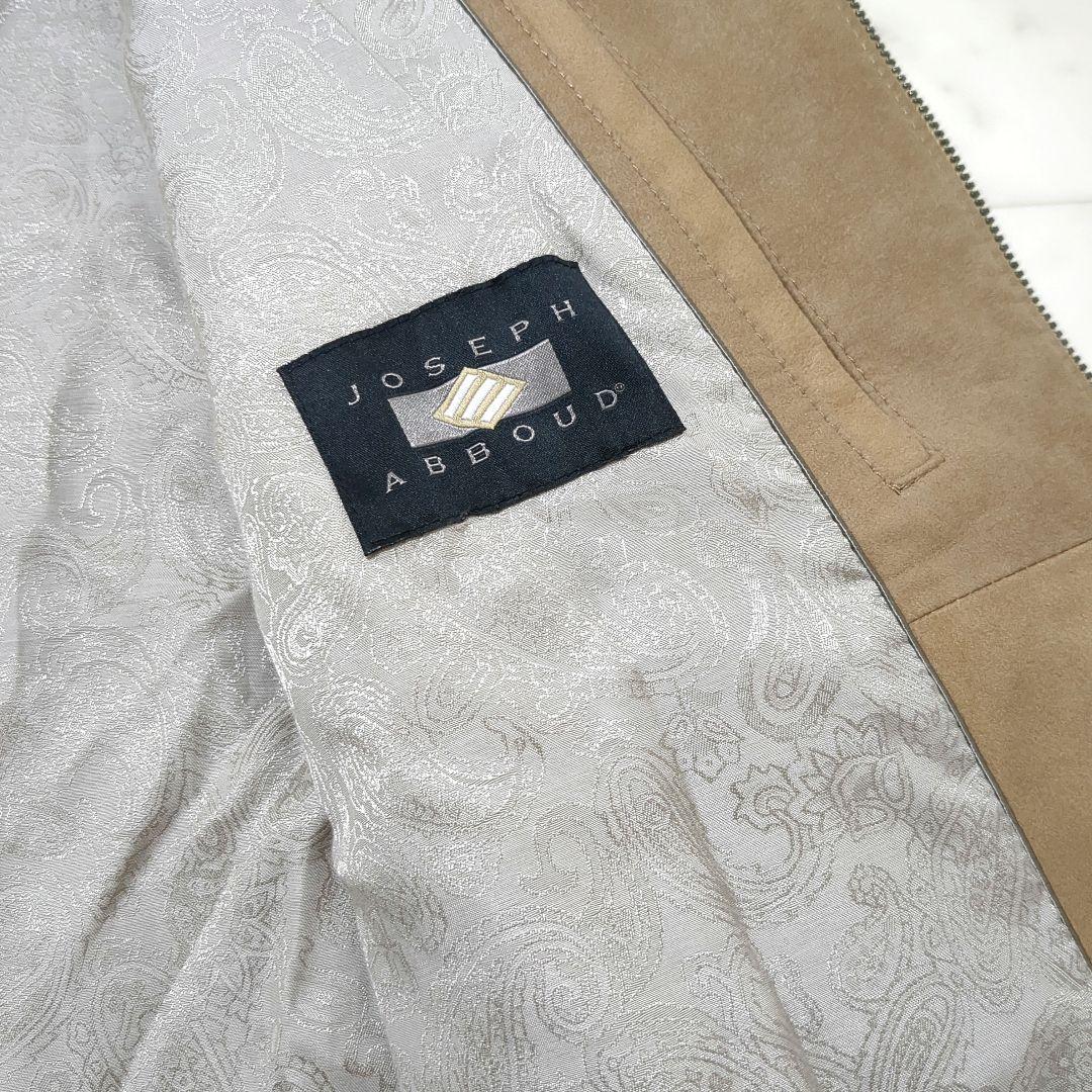 新品 2025SS JOSEPH ABBOUD ゴートスエードシングルライダース