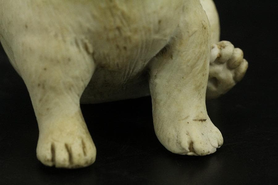 陶製 可愛い犬 置物(ZE660)