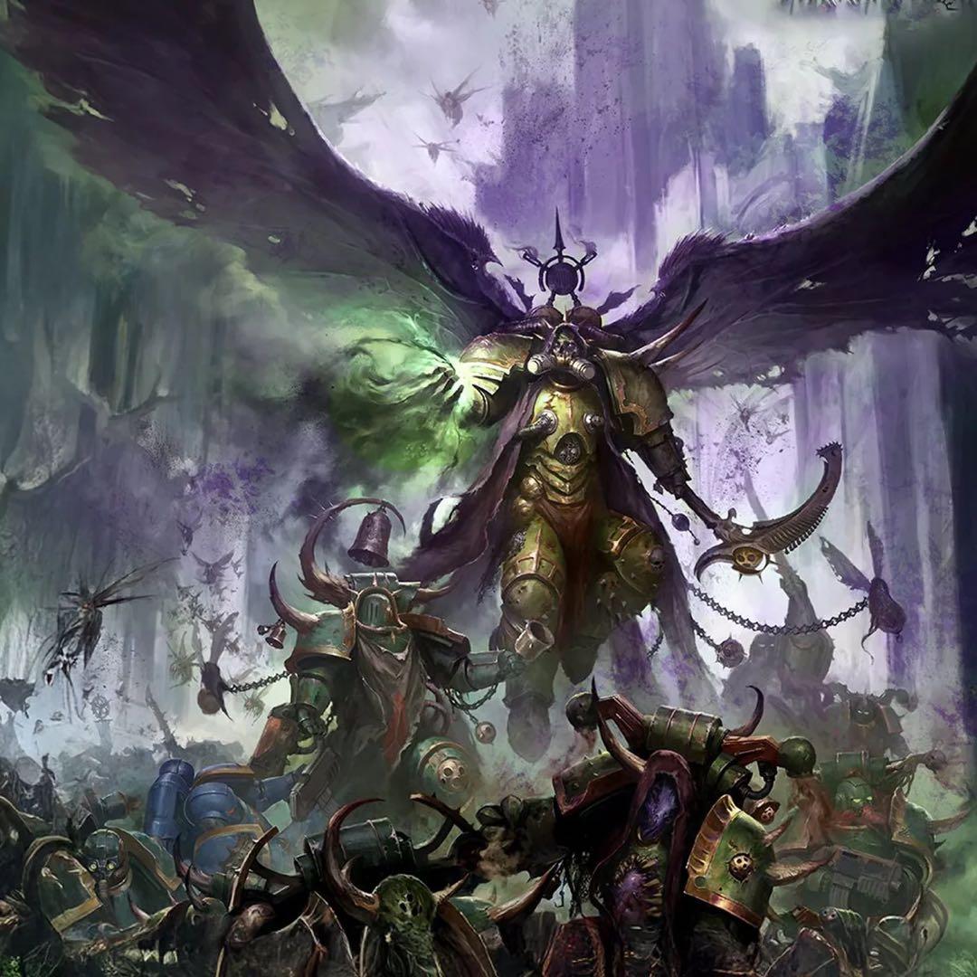 ウォーハンマーWarhammer40K デスガード モータリオン塗装展示品￼