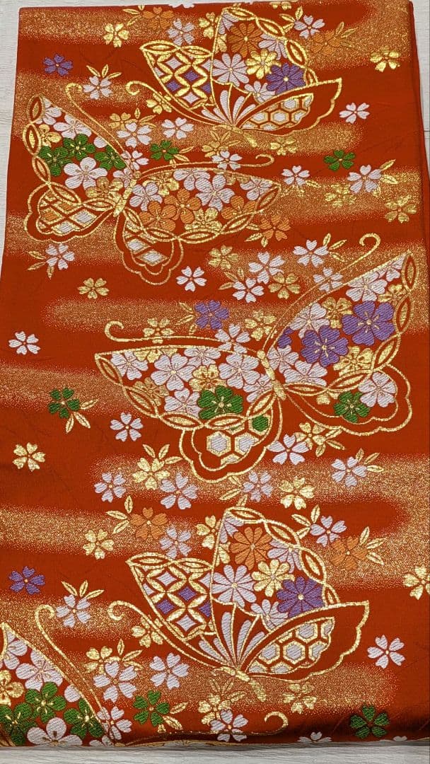 7歳　レトロ薄紫鼓　七五三　お着物・帯セット