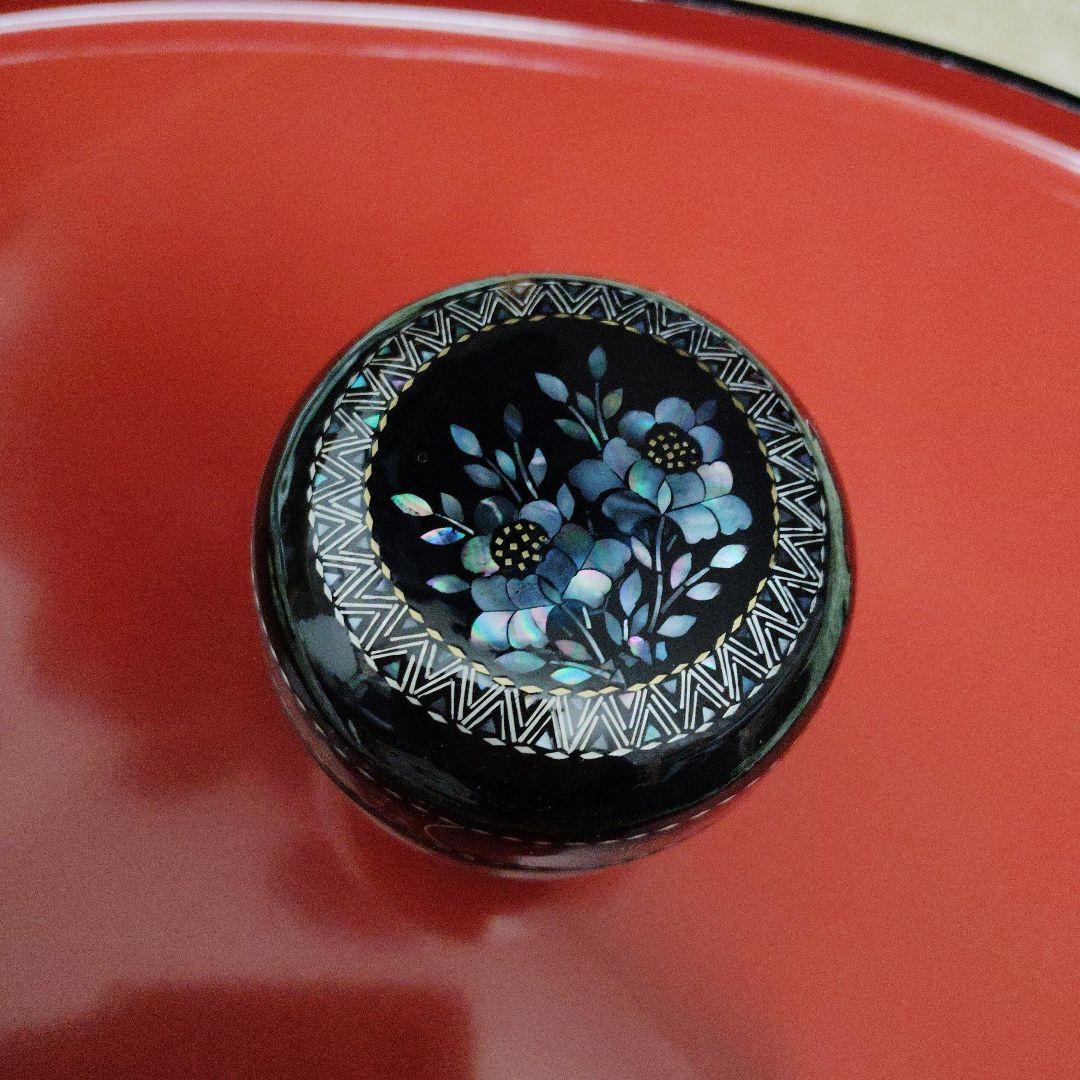 木製　 螺鈿細工 棗　茶道具